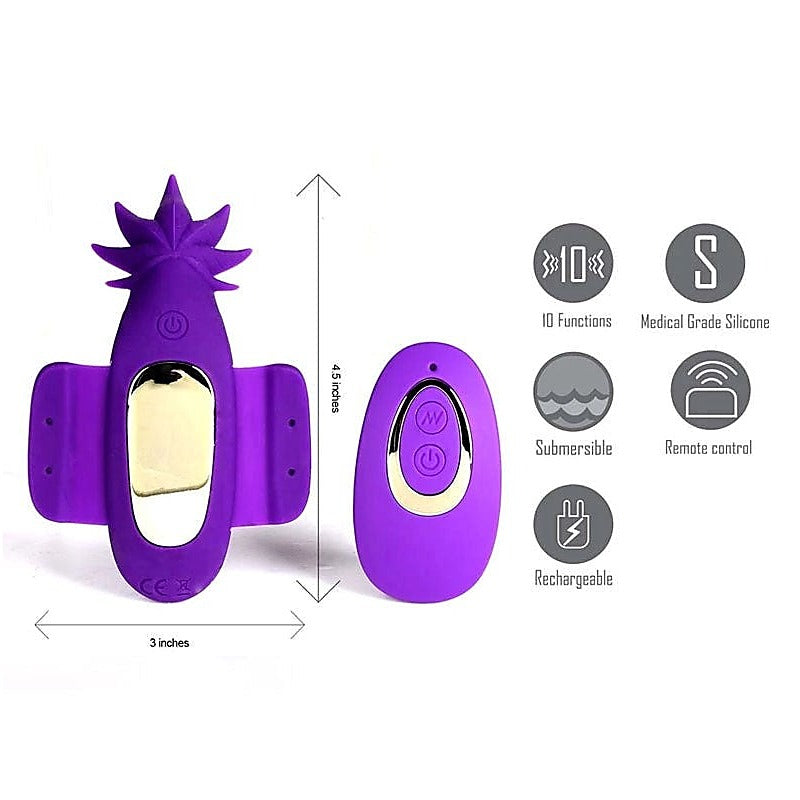 Maia Sativa 420 - Discreet Rechargeable Remote Panty Vibe for Pleasure-Filled Adventures - Remote Control Vibrators