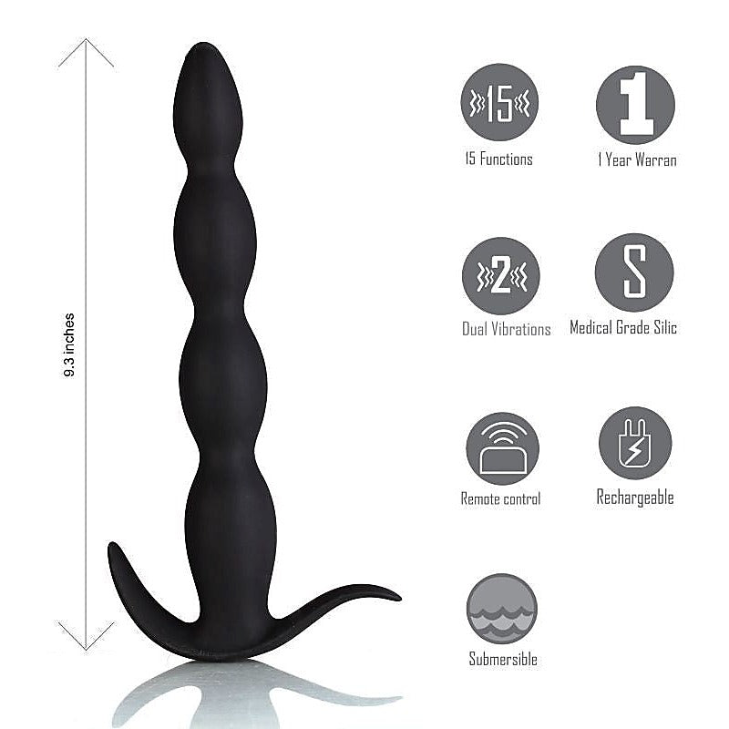 Maia Mason Rechargeable Anal Beads - Customizable Bliss for Endless Pleasure - Anal Beads and Balls