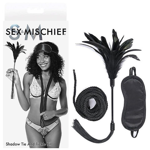 S&M Shadow Tie And Tickle Kit By Sportsheets - Bondage Kits