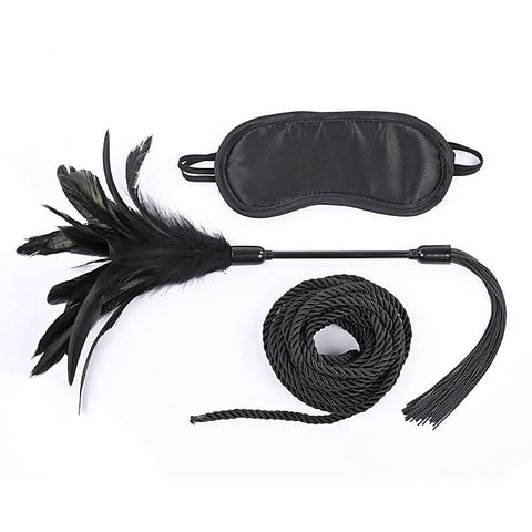 S&M Shadow Tie And Tickle Kit By Sportsheets - Bondage Kits