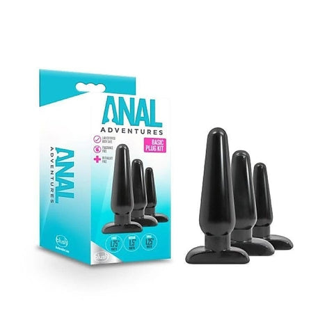 Anal Adventures Basic Plug Set By Blush Novelties - Butt Plugs