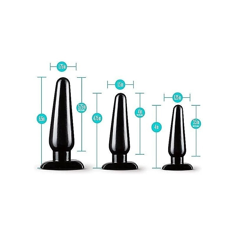 Anal Adventures Basic Plug Set By Blush Novelties - Butt Plugs