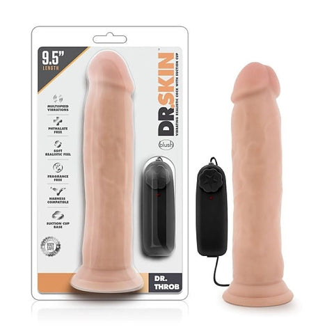 Dr. Throb'S Electrifying 9.5" Pleasure Enhancer - Vibrating Dildos