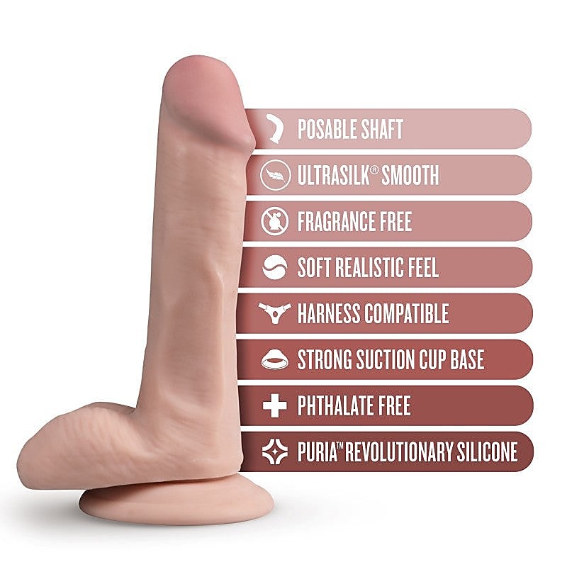 Dr. Skin Ultrasilk Suction Cup Dildo By Blush Novelties - Realistic Dildos