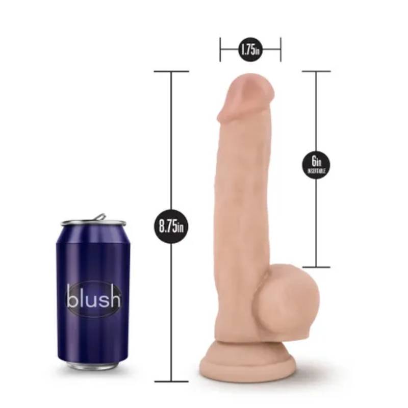 Coverboy Mr. Jackhammer 8'' Dong by Blush Novelties - Realistic Dildos