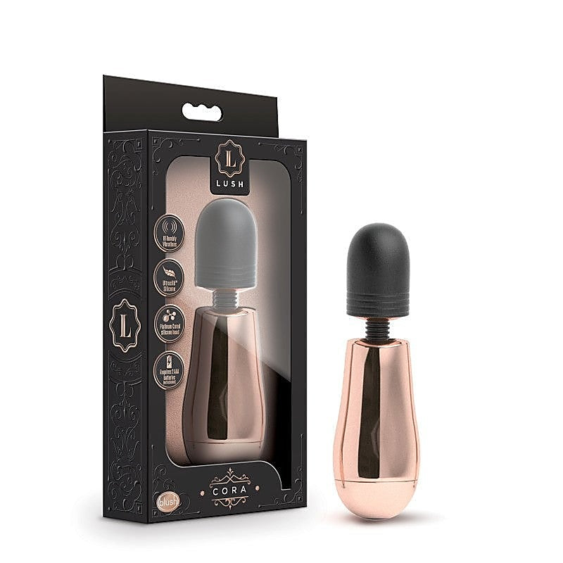 Lush Cora Rose Gold Mini Wand By Blush Novelties - Body Wands