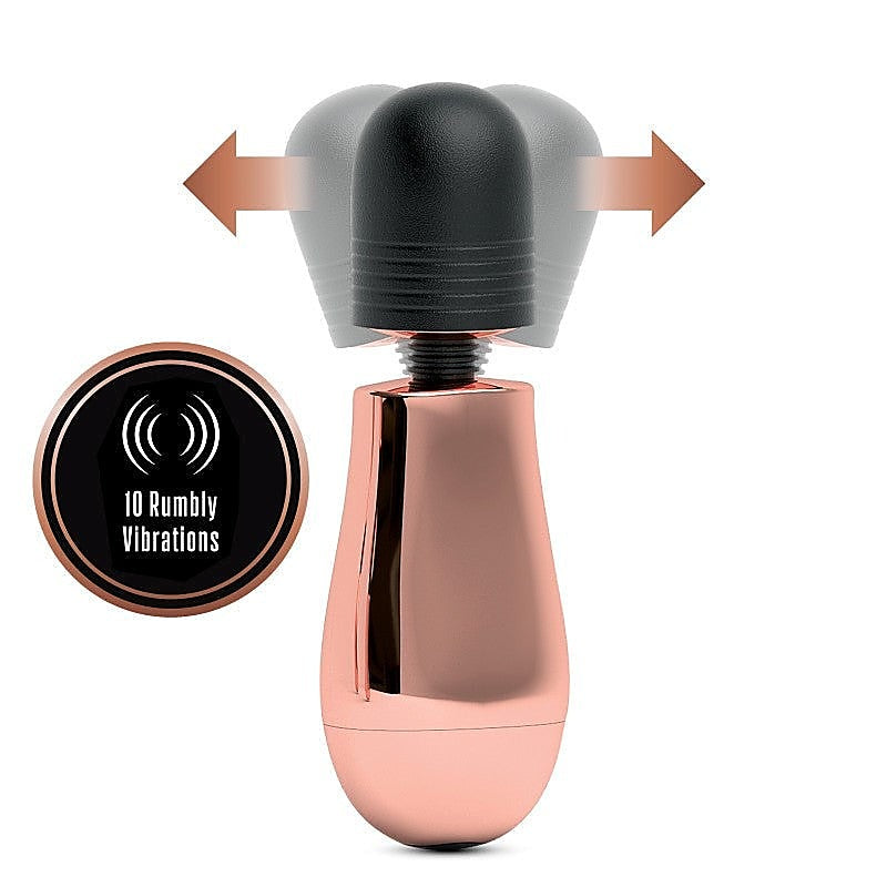 Lush Cora Rose Gold Mini Wand By Blush Novelties - Body Wands
