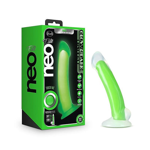Neo Elite Glow Omnia Glow In Dark Dual Density Dong - Realistic Dildos