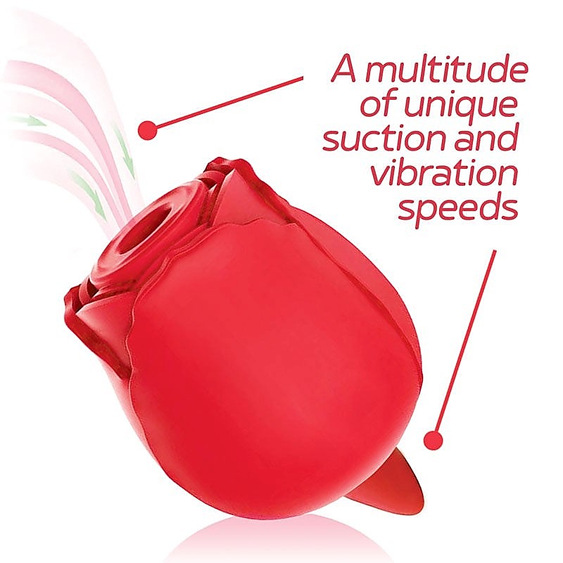 Pleasure-Packed Wild Rose Clit Stimulator - Clit Ticklers and Pulsators