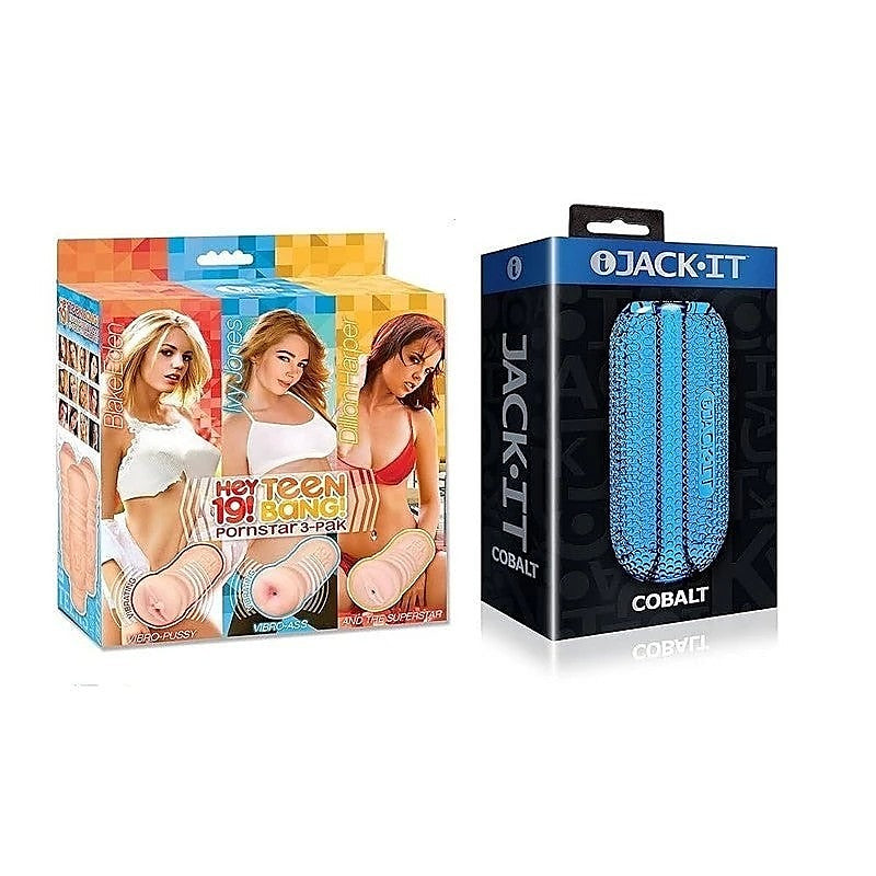 Elevate Your Bedroom Intimacy - Hey 19! Bang Strokers 3-Pack - Masturbators and Strokers