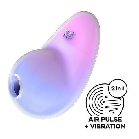Pixie Dust Double Air Pulse Clitoral Stimulator By Satisfyer - Clit Ticklers and Pulsators