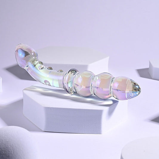 Playboy Pleasure Jewels Double Ended Glass Dildo - Glass Sex Toys