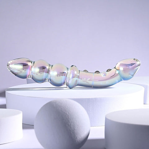 Playboy Pleasure Jewels Double Ended Glass Dildo By Evolved - Glass Sex Toys