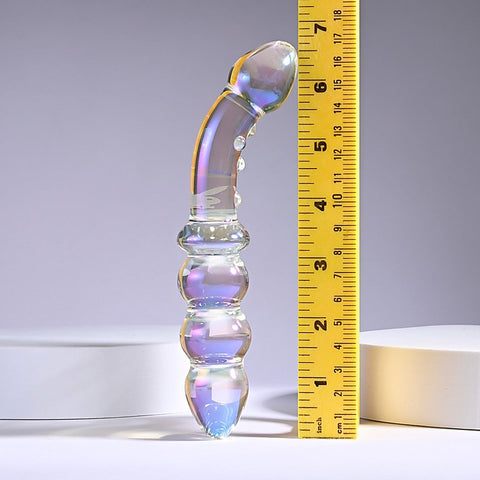 Playboy Pleasure Jewels Double Ended Glass Dildo By Evolved - Glass Sex Toys