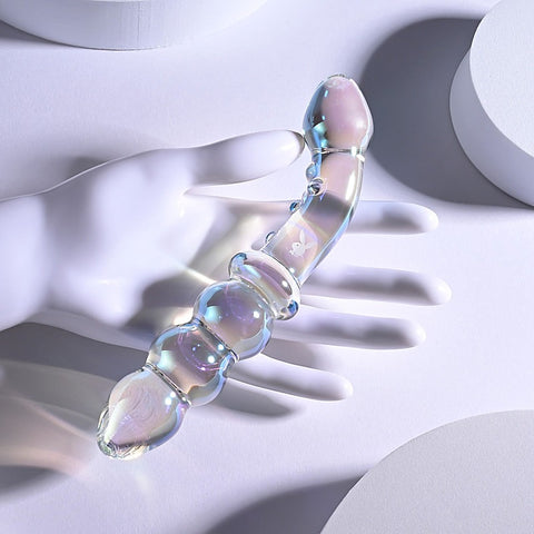 Playboy Pleasure Jewels Double Ended Glass Dildo By Evolved - Glass Sex Toys