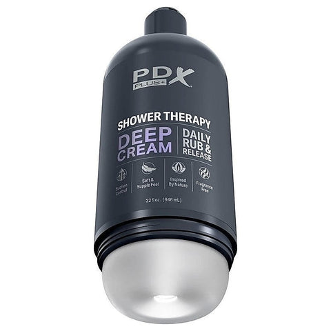 Pdx Plus Shower Therapy Deep Cream Masturbator - Masturbators and Strokers