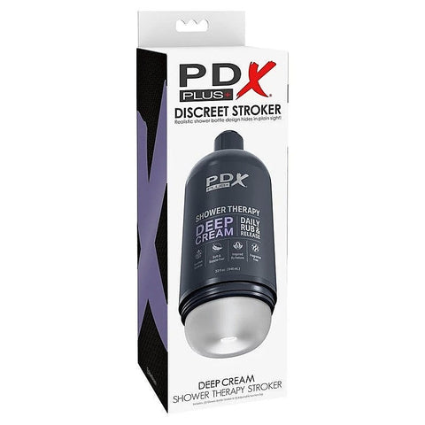 Pdx Plus Shower Therapy Deep Cream Masturbator - Masturbators and Strokers