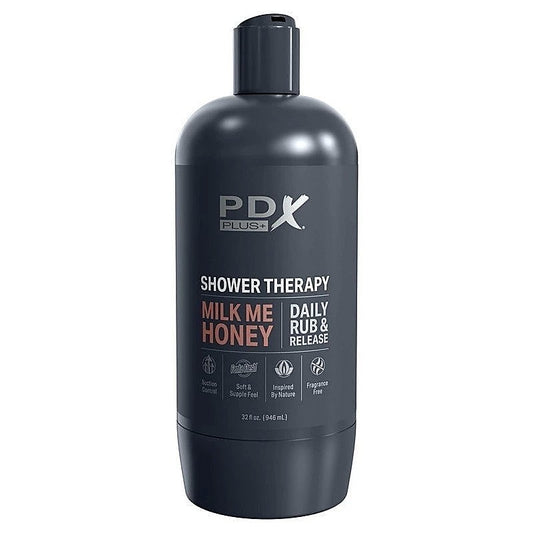 PDX Plus Shower Therapy Milk Me Honey Realistic Masturbator - Realistic Butts And Vaginas