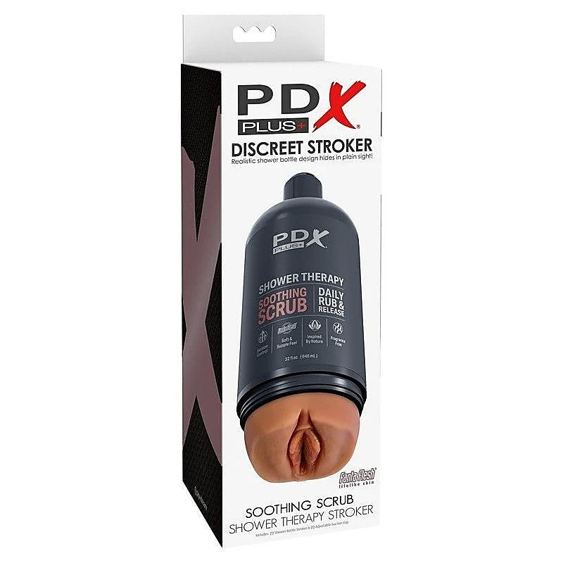 Pdx Plus Shower Therapy Soothing Scrub By Pipedream Products - Realistic Butts And Vaginas