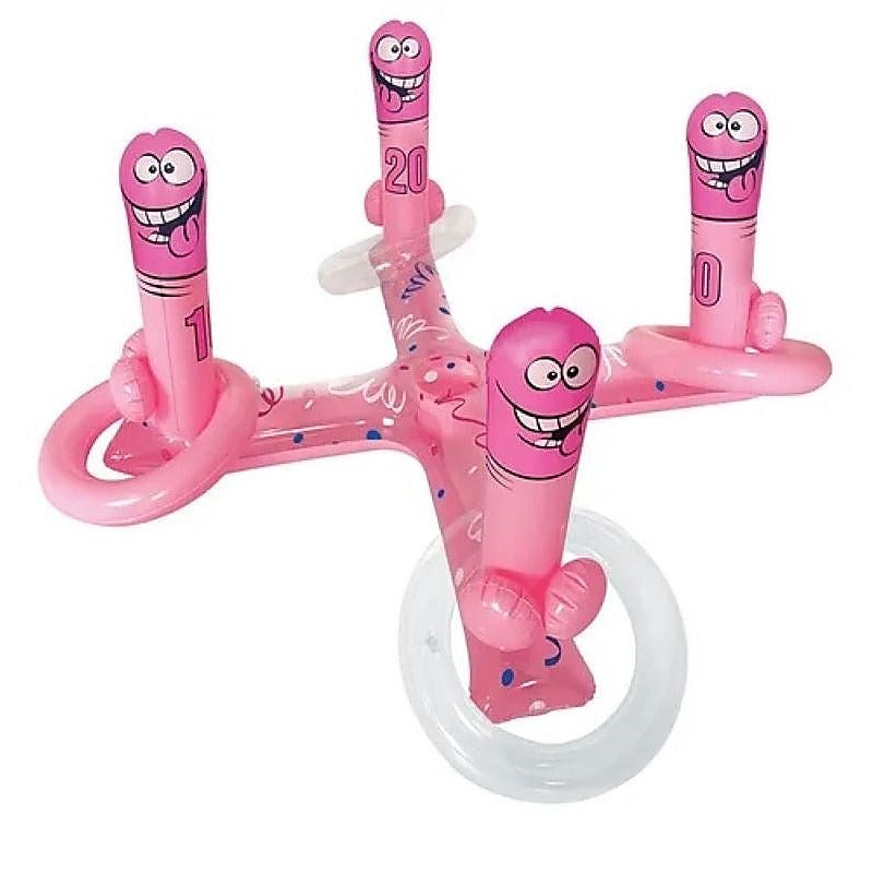 Inflatable Pecker Ring Toss By Ozze Creations - Bachelorette and Bucks