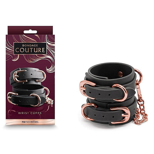 Luxurious Bondage Couture - Sensual Wrist Cuffs - Hosiery