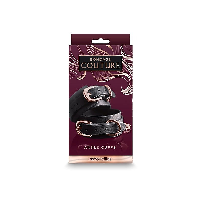 NS Novelties Bondage Couture - Stylish and Secure Ankle Restraints - Cuffs and Restraints