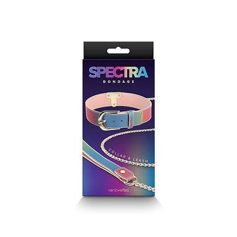 Spectra Bondage Collar & Leash - Stylish Restraint for Sensual Play - Collars and Leads