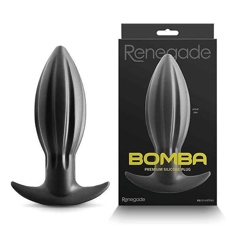 Renegade Bomba - Black Silicone By Ns Novelties - Butt Plugs