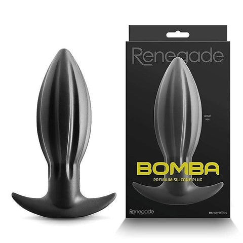 Renegade Bomba - Black Silicone By Ns Novelties - Butt Plugs