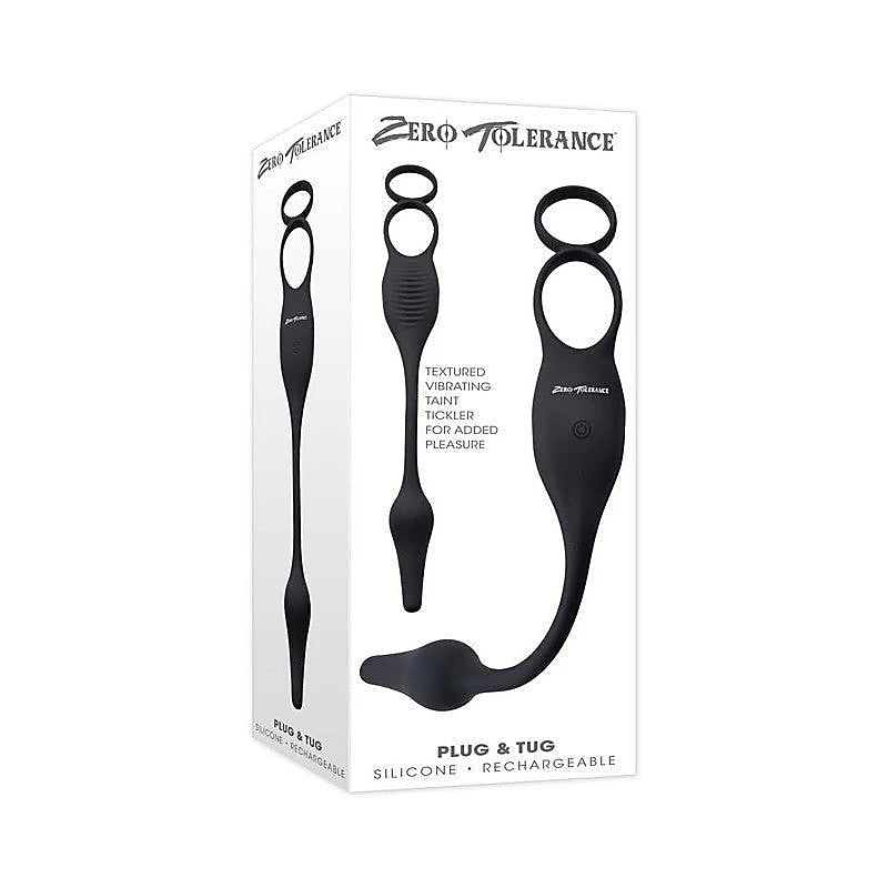 Plug & Tug Rechargeable Cock Ring By Evolved - Cock Rings