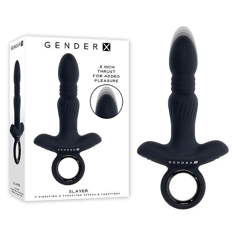 Gender X Slayer - Powerful Thrusting Pleasure Experience - Anal Vibrators