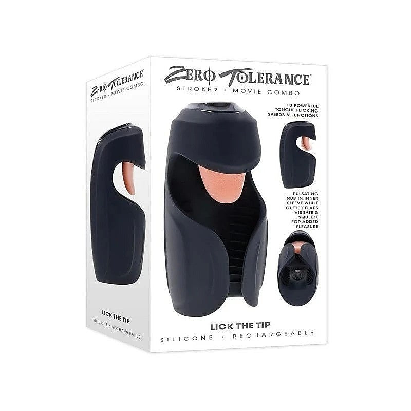 Zero Tolerance Lick The Tip Vibrating Male Stroker - Masturbators and Strokers