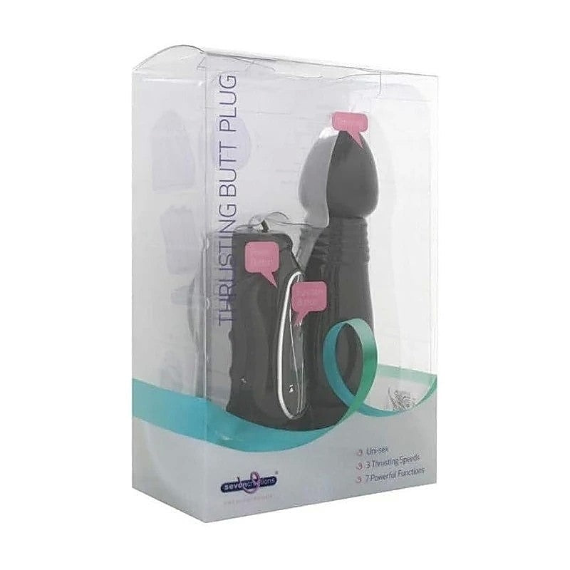 Turbo Thrust Vibrating Butt Plug By Seven Creations - Anal Vibrators