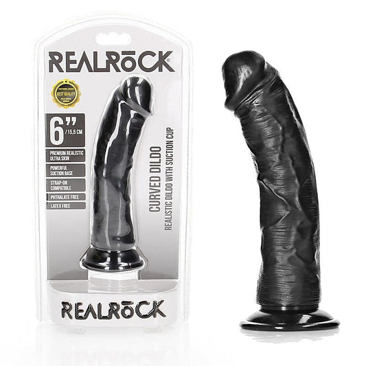 Realrock Realistic Curved Dildo By Shots Toys - Realistic Dildos