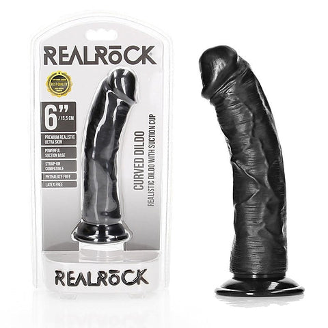Realrock Realistic Curved Dildo By Shots Toys - Realistic Dildos