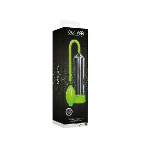 Ouch! Glow-In-The-Dark Penis Pump By Shots Toys - Pumps, Extenders and Sleeves