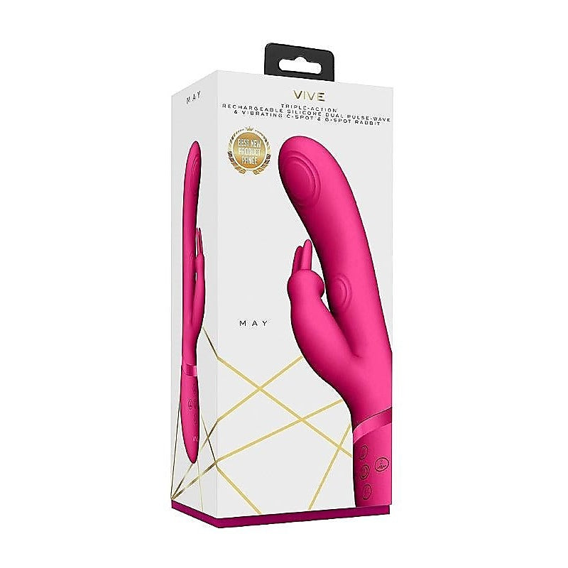 Vive May Dual Pulse Wave Rabbit Vibrator By Shots Toys - Rabbit Vibrators