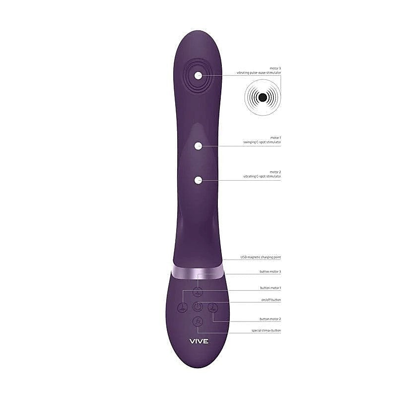 Vive Aimi 3x Motor Swinging Rabbit Vibrator - Rabbit Vibrators
