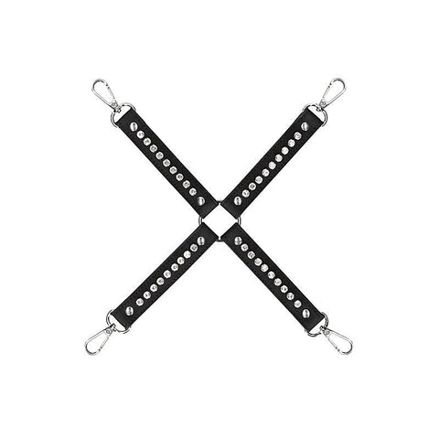 OUCH! Diamond Studded Hogtie Restraint by Shots Toys - Cuffs and Restraints