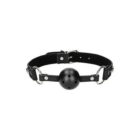 Diamond Studded Breathable Ball Gag By Shots Toys - Bondage Gags and Bits