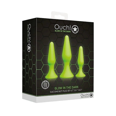 Ouch! Luminous Pleasure Plug By Shots Toys - Butt Plugs