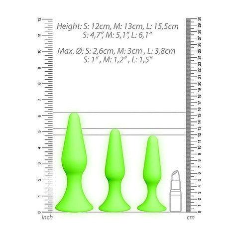 Ouch! Luminous Pleasure Plug By Shots Toys - Butt Plugs