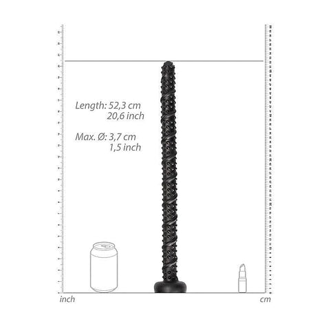 OUCH! Ass Textured Snake Dildo Anal Snake by Shots Toys - Anal Dildos