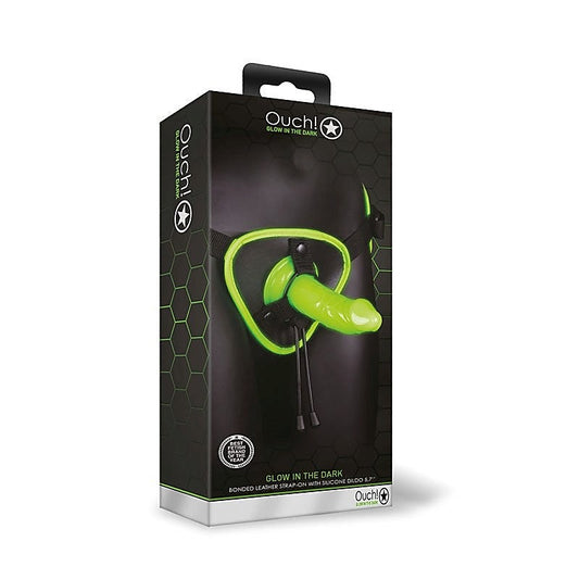 Ouch! Glow-Up Strap-On Harness By Shots Toys - Realistic Dildos