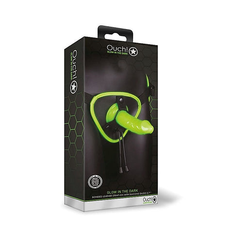 Ouch! Glow-Up Strap-On Harness By Shots Toys - Realistic Dildos