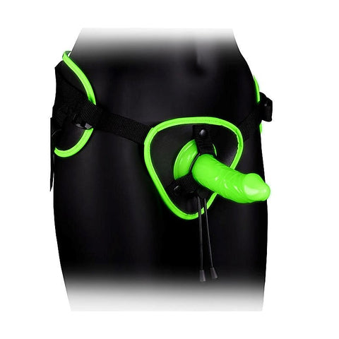 Ouch! Glow-Up Strap-On Harness By Shots Toys - Realistic Dildos