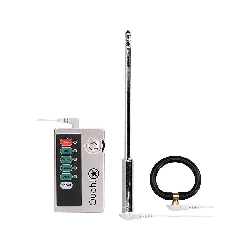 Ouch! Pleasurable E-Stim Urethral Sounding Exploration Kit - Penis Plugs