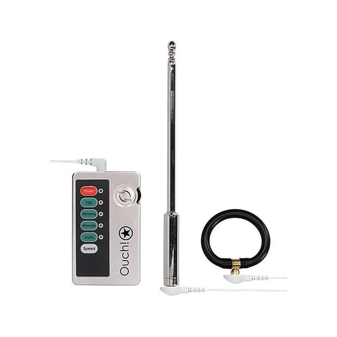 Ouch! Pleasurable E-Stim Urethral Sounding Exploration Kit - Penis Plugs