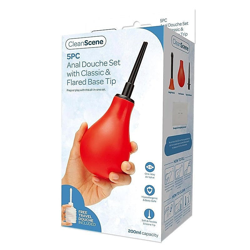 Cleanscene 5 Piece Anal Douche Set By Xgen Products - Enemas and Douches