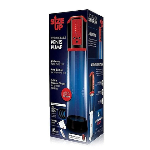 Size Up Rechargeable Penis Pump - Your Passport to Satisfaction - Pumps, Extenders and Sleeves